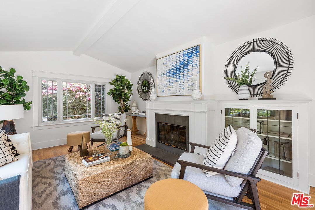A living room in a Santa Monica home Jordan sold